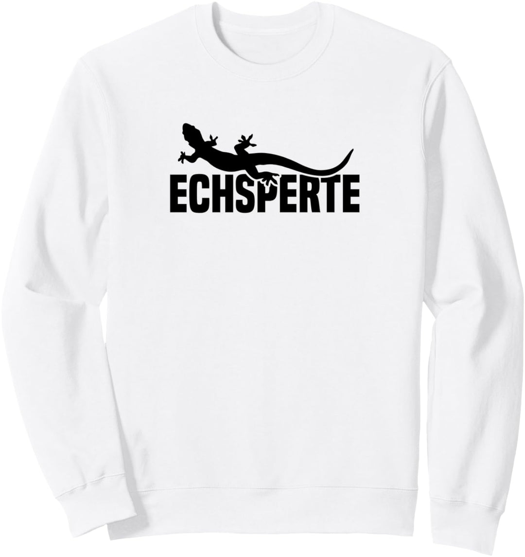 Echsperte Experte Echse Eidechse Reptilien Sweatshirt