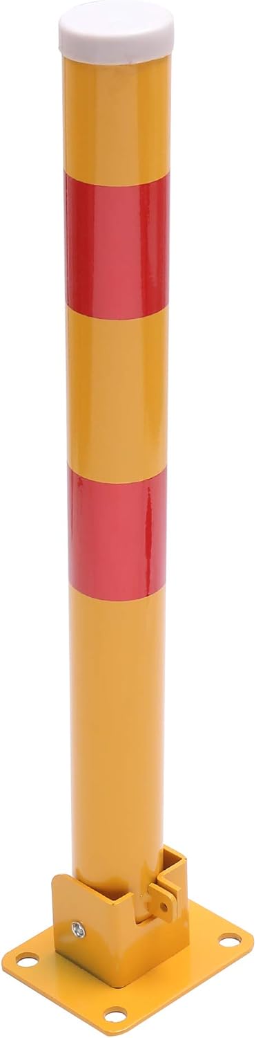 KATSU Parkplatzsperre Poller Parkpfosten für Autoparkplätze abschliessbarer herunterklappbarer Parkp