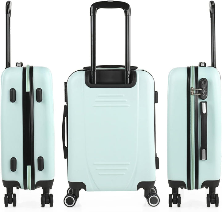 ITACA - Trolley Handgepäck Cabin Trolley Koffer Reisekoffer Hartschalenkoffer mit Zahlenschloss - Ka