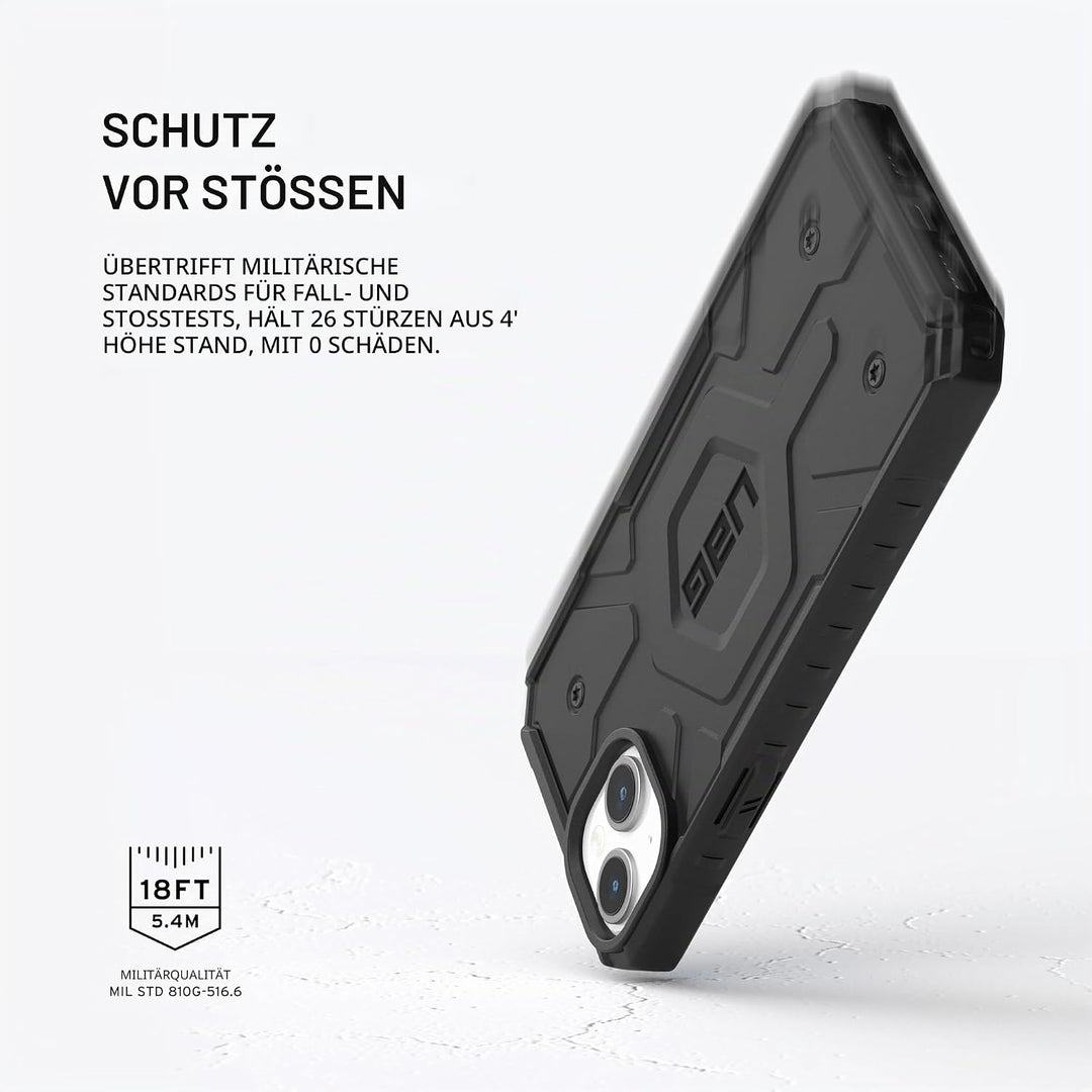 URBAN ARMOR GEAR Pathfinder Hülle kompatibel mit Apple iPhone 15 Plus Case [Wireless Charging/Magnet