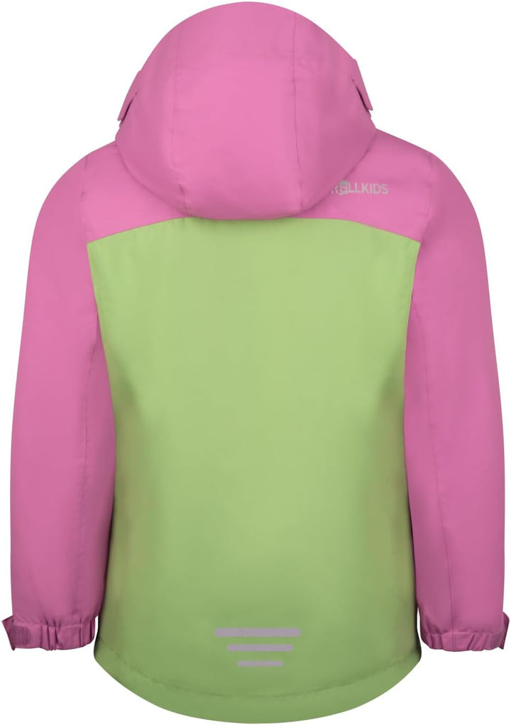 Trollkids Girls Bryggen 3in1 Jacket 164 Mallow Pink, 164 Mallow Pink