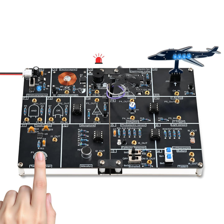 PEMENOL Digital Schaltungs Lern Löt Bausatz DIY Kit mit Lüfter&amp;LED-Lampe Multifunktional Elektronik