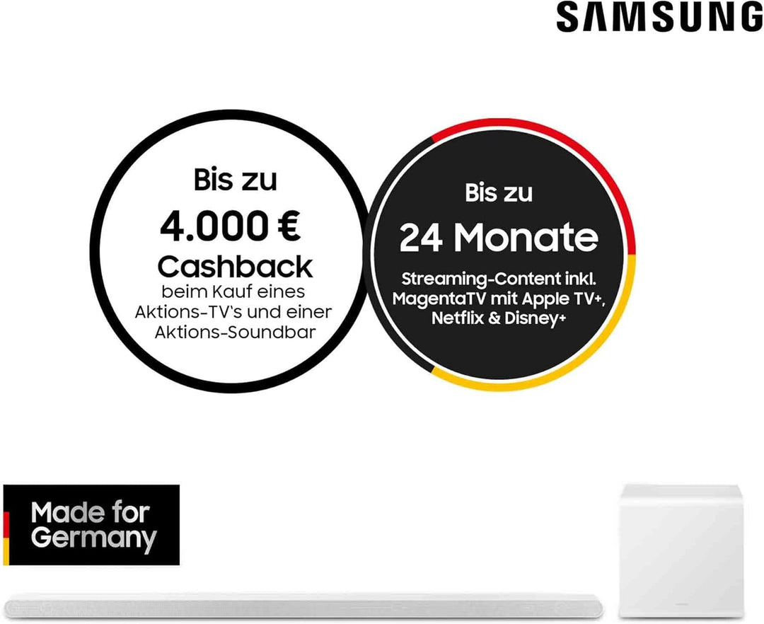 Samsung HW-S811GD 3.1-Kanal Ultra Slim Soundbar für TV-Geräte, Bluetooth-Lautsprecher mit ultraschla