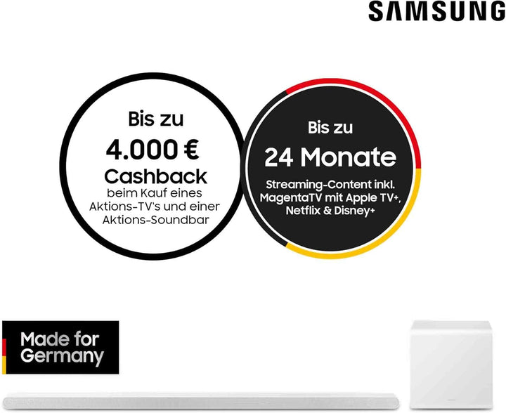Samsung HW-S811GD 3.1-Kanal Ultra Slim Soundbar für TV-Geräte, Bluetooth-Lautsprecher mit ultraschla