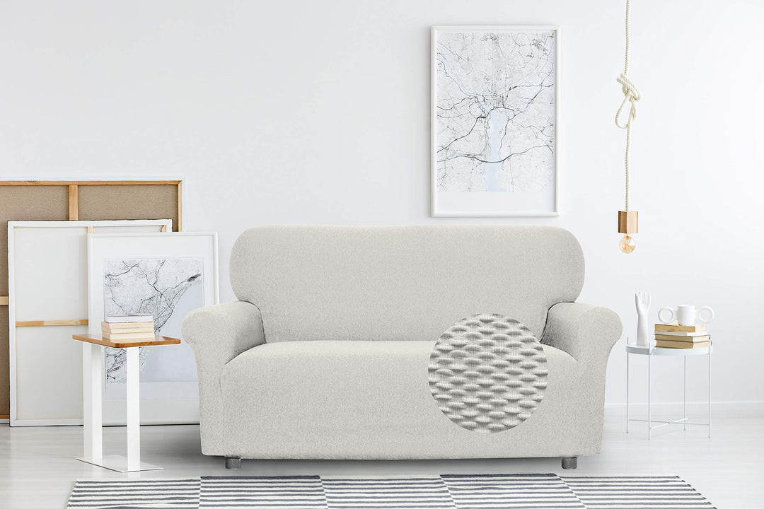 Sogni e capricci CD-FASH-PANNA-1P “Fashionable” Sofa Abdeckung, Creme, 1 Platz Creme 1 Platz, Creme