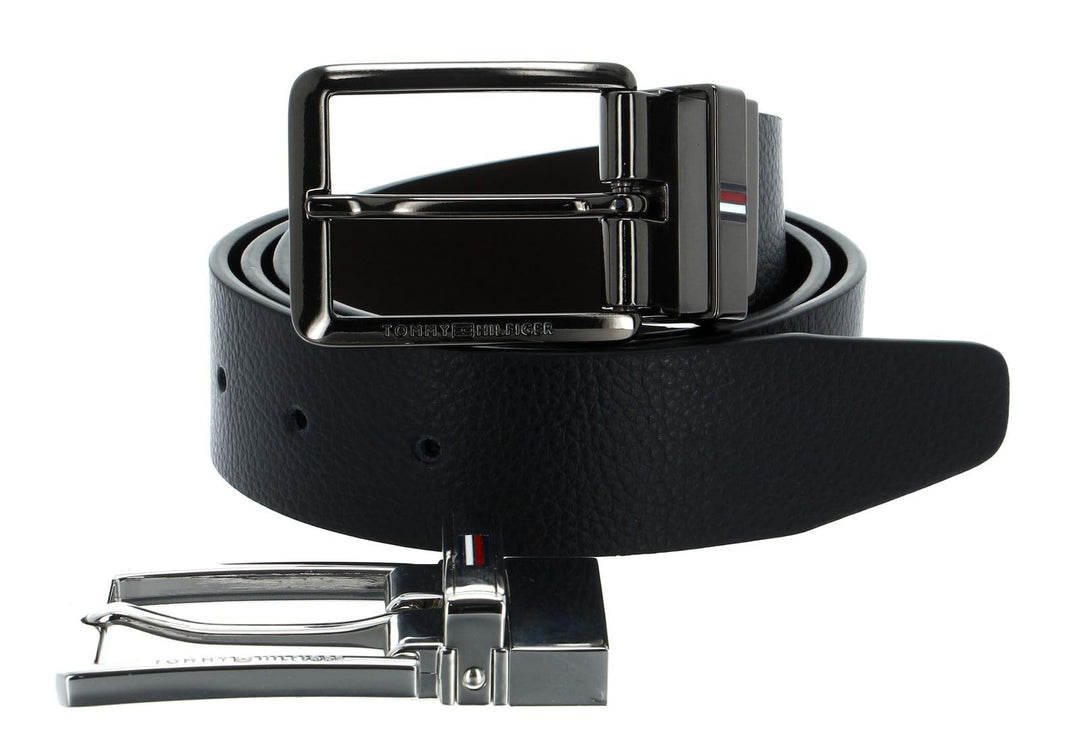Tommy Hilfiger Gifting Double Buckle Belt Giftbox W100 Black - kürzbar