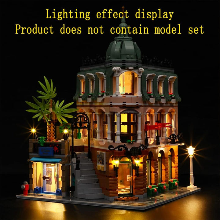 GEAMENT LED Licht-Set Kompatibel mit Lego Boutique Hotel - Beleuchtungsset für Creator 10297 Baumode