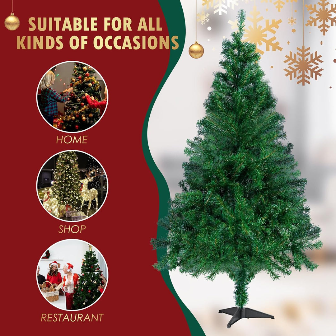 CCLIFE Künstlicher Weihnachtsbaum Nordmanntanne,180cm,600 Astspitzen,Tannenbaum Klein, Spritzguss, G