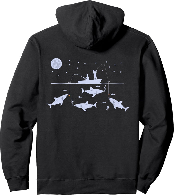 Hai Pizza Angler Fischer Fische Pizzeria Haie Pizzabäcker Pullover Hoodie