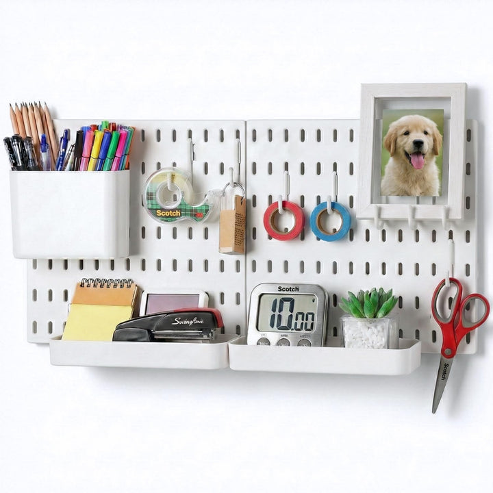 Keepo Stecktafel-Kombinationsset, Stecktafeln und Zubehör, modular zum Aufhängen für Wand-Organizer,