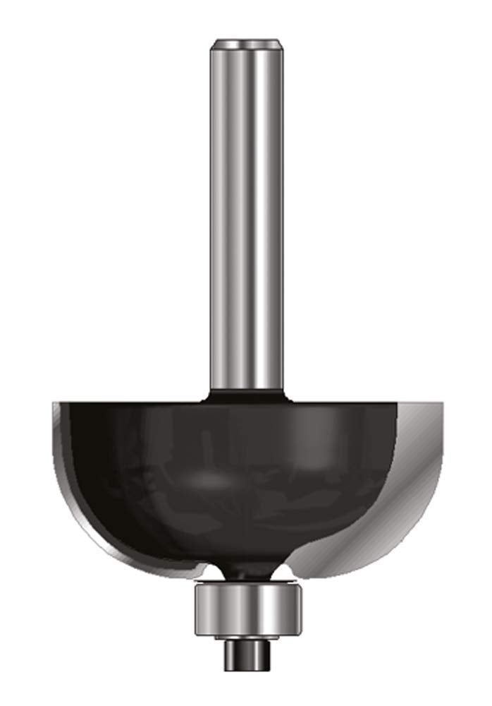 ENT 14670 Hohlkehlfräser HW, Schaft (S) 8 mm, Durchmesser (D) 22,2 mm, NL 12,7 mm, R 6,35 mm, SL 32