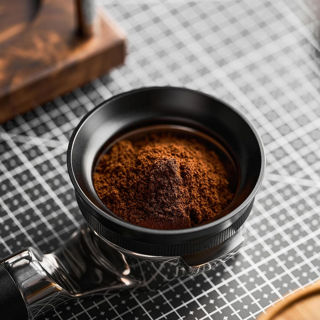 54 mm V3 Magnetischer Dosiertrichter, 8 N52 Magnete, flacher Espresso-Trichter, Anti-Klecks-Dosierri