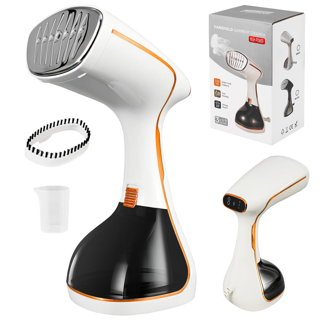 Tragbarer Dampfglätter, 1650 W, 360 ml Wassertank, Konstante Dampfleistung 25-28 g/min, Kompakt und