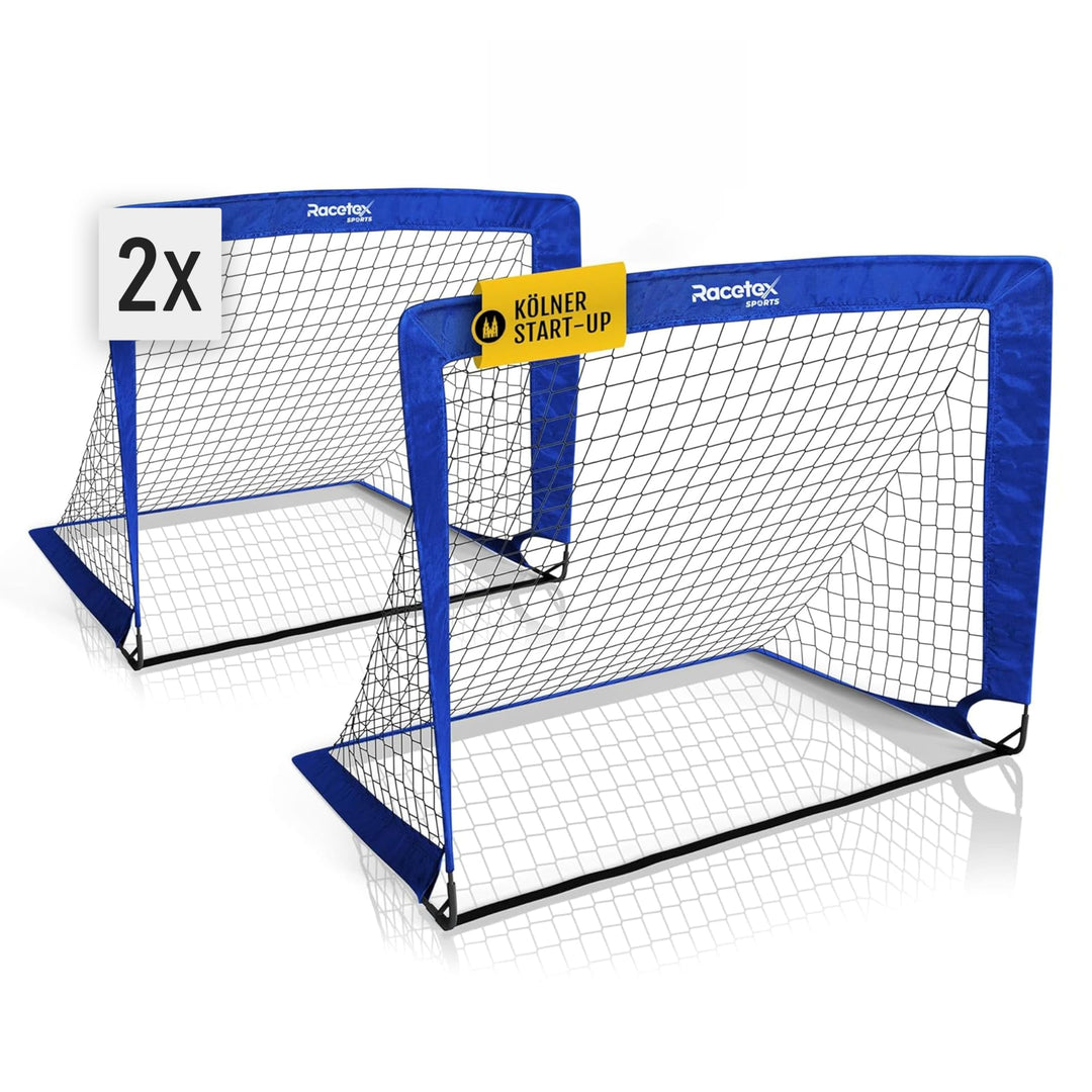 Racetex 2er Fussballtor Kinder Set - Fussball Tore inkl. nützlicher Tasche zum Transportieren - Vers