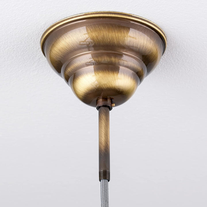 Messing Baldachin flämisch antik patina altmessing Ø 110mm x 60mm 10er Stellring Rosette Deckenbalda