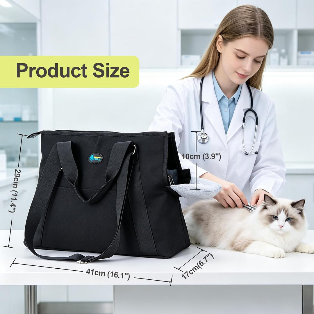 Ownpets Hundetragetasche für Hunde &amp; Katzen, bis 6kg, freihändig Schwarz M Ganzjahres, Schwarz M Gan
