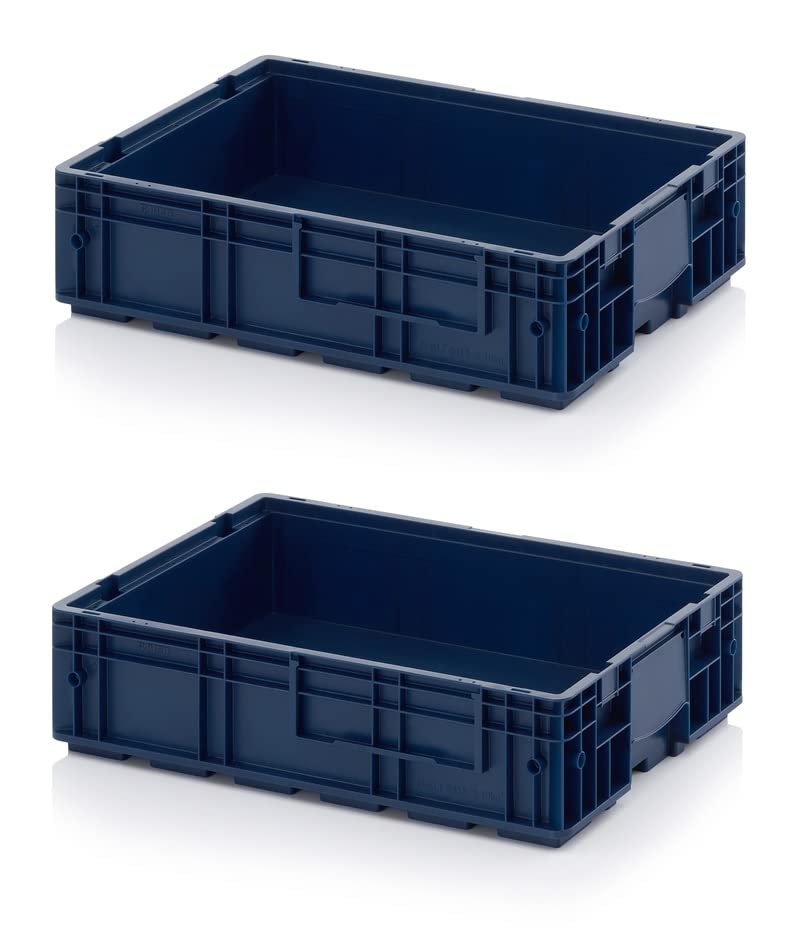 Auer Packaging 2x R-KLT Behälter 60 x 40 x 14,7 * Kleinladungsträger blau 60x40x15 Eurobehälter Indu