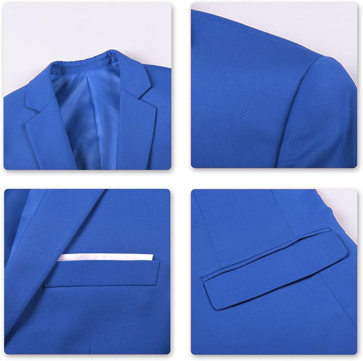 YOUTHUP Herren Sakko Slim Fit Freizeit Modern Anzugjacke für Hochzeit Party Business Abschluss Jacke