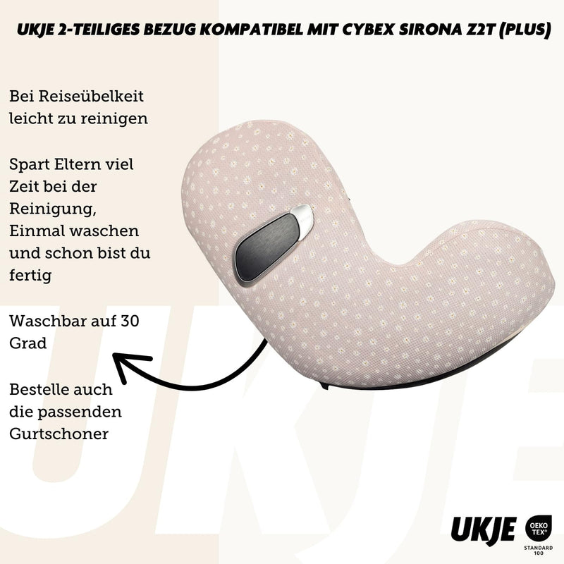 Ukje Bezug | Kompatibel mit Cybex Sirona z i-size | Viele Farben & Muster | Dickes, Atmungsaktives B