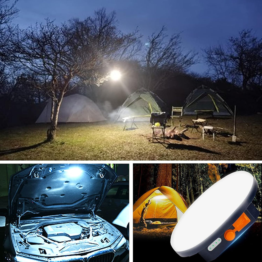 Campinglampe LED Camping Laterne mit 5600mAh Aufladbar Eingebauter Starker Magnet & Stufenlos Dimmba
