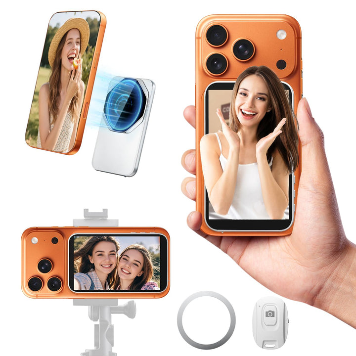Handy Selfie Monitor für iPhone & Android – 4K Selfie Monitor iPhone mit 3,97" Bildschirm, Bluetooth