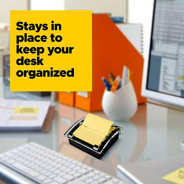 Post-it Pop-up Notes Dispenser, 3x3 in, Black Base Clear Top (DS330-BK)