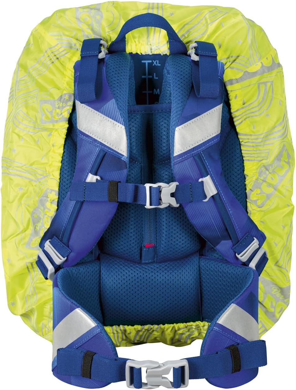 Undercover Scout Regenhülle, Neon Safety Cape, Gelb, Universeller Regenschutz mit Reflektierenden El
