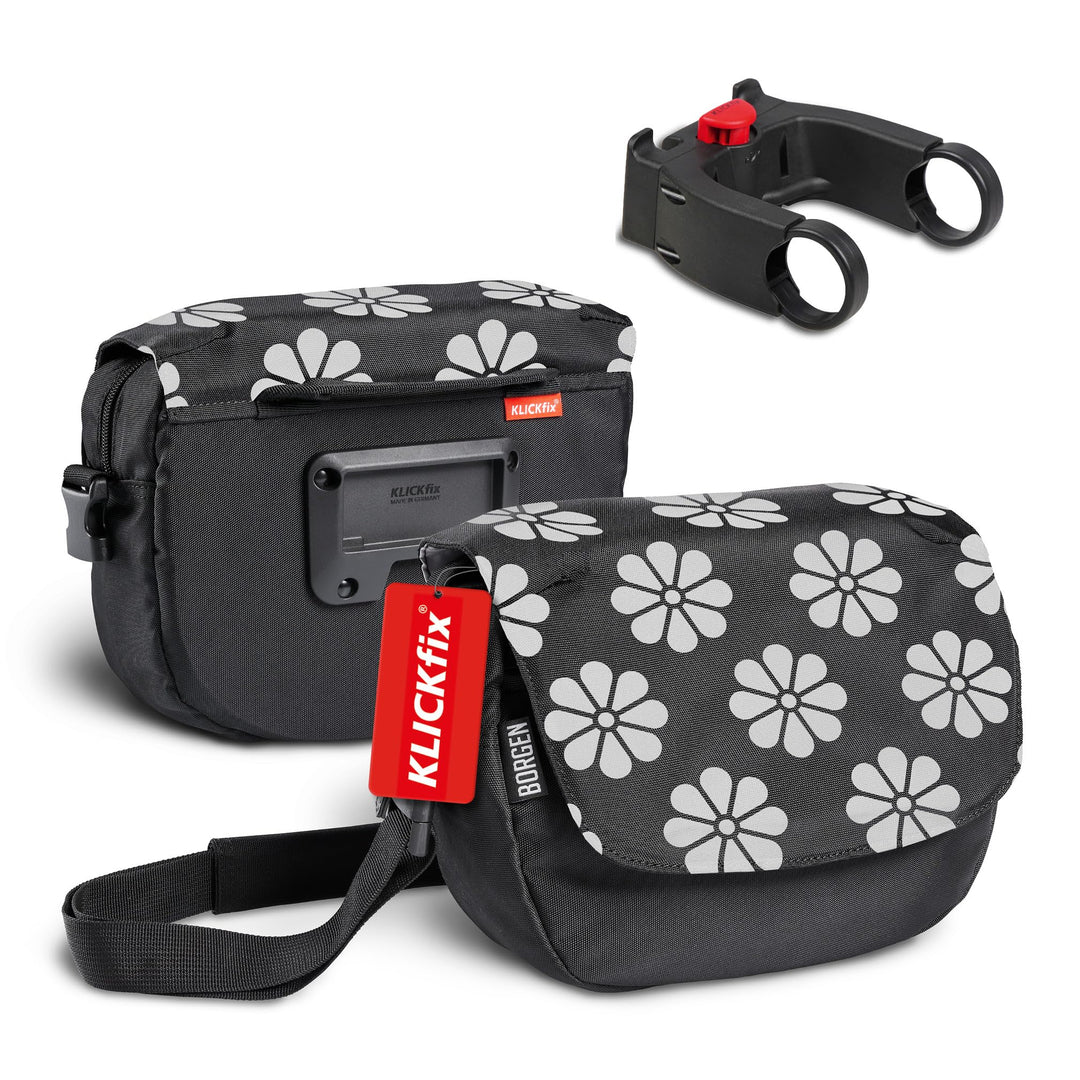 Borgen KLICKfix Lenkertasche Fahrrad - Wasserabweisende und geräumige Fahrrad Lenkertasche 5 L - Fah