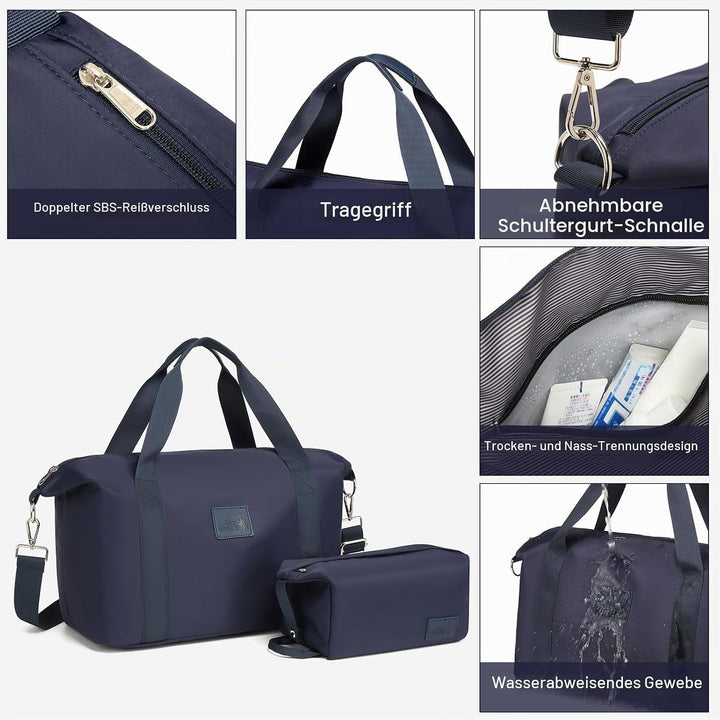 Sea choice Hardschalen Trolley Koffer Set 5tlg. Zwillingsrollen Reisekoffer Enthält 1 Reisetasche un