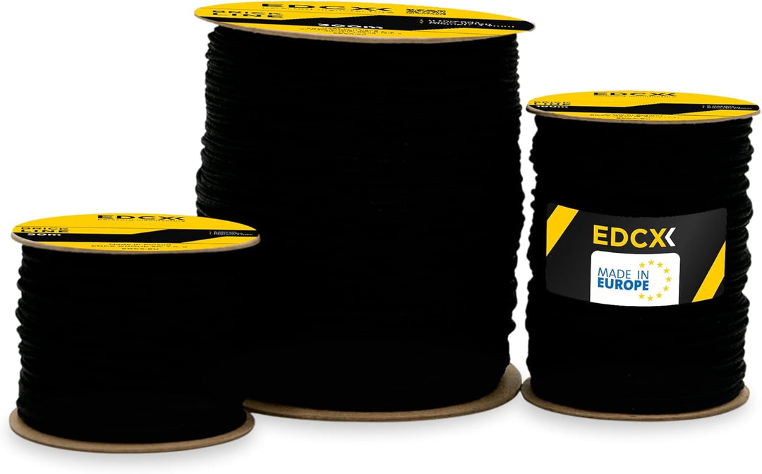EdcX Maurerschnur ⌀1,7 mm | 50m, 100m und 300m | Nylon | Ziegellinie, Bauschnur, Gartenarbeit, Mason
