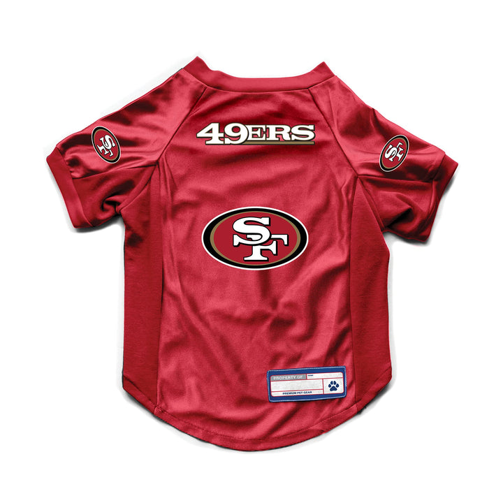 Littlearth Pet Stretch Team Jersey San Francisco 49ers L (Neck: 14", Girth: 20"-25", Back: 15") Team