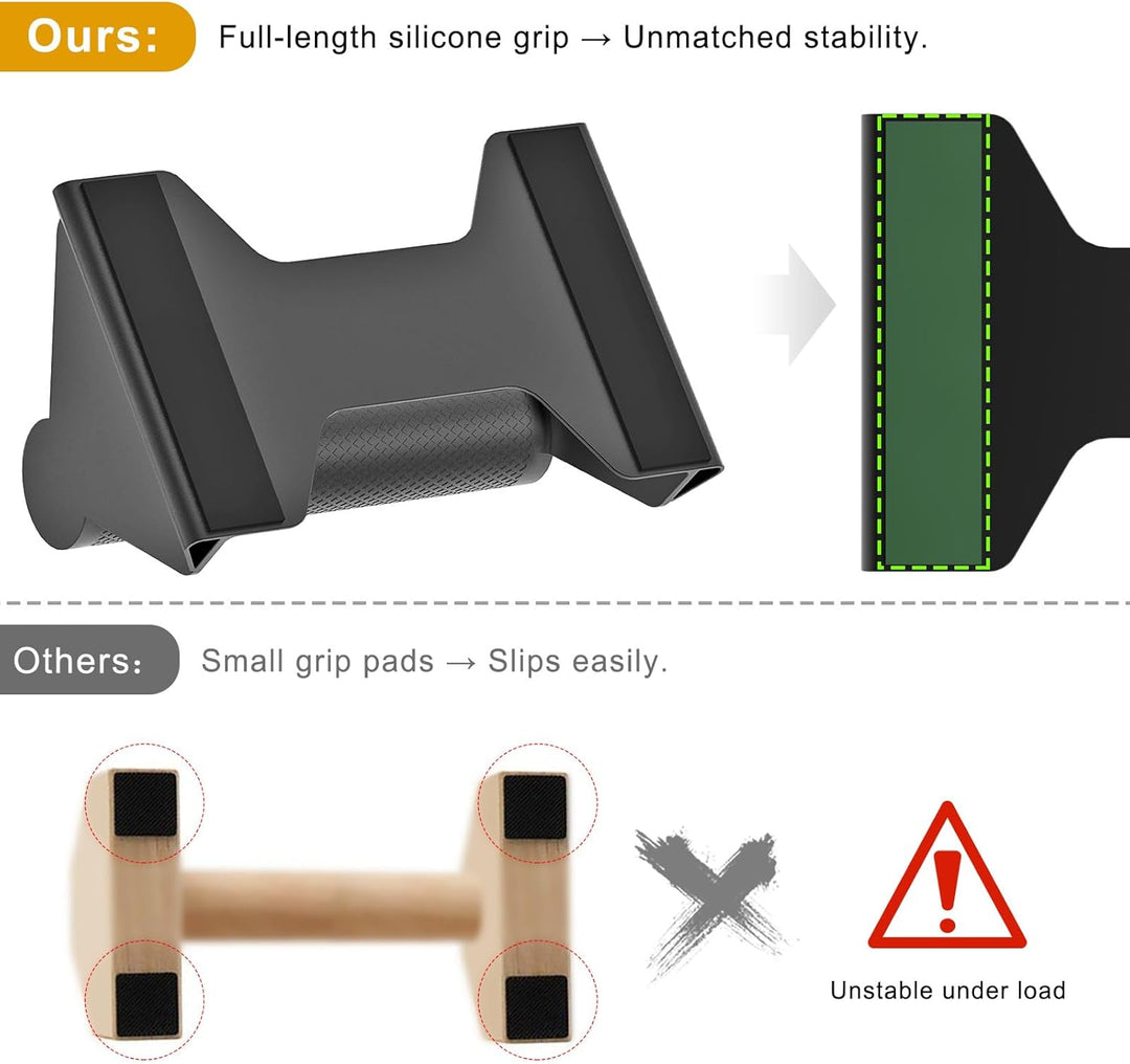 Kipika Liegestützgriffe, Push-up handles, Push-up bars aus Weichem Kunststoff, Krafttrainingsgeräte