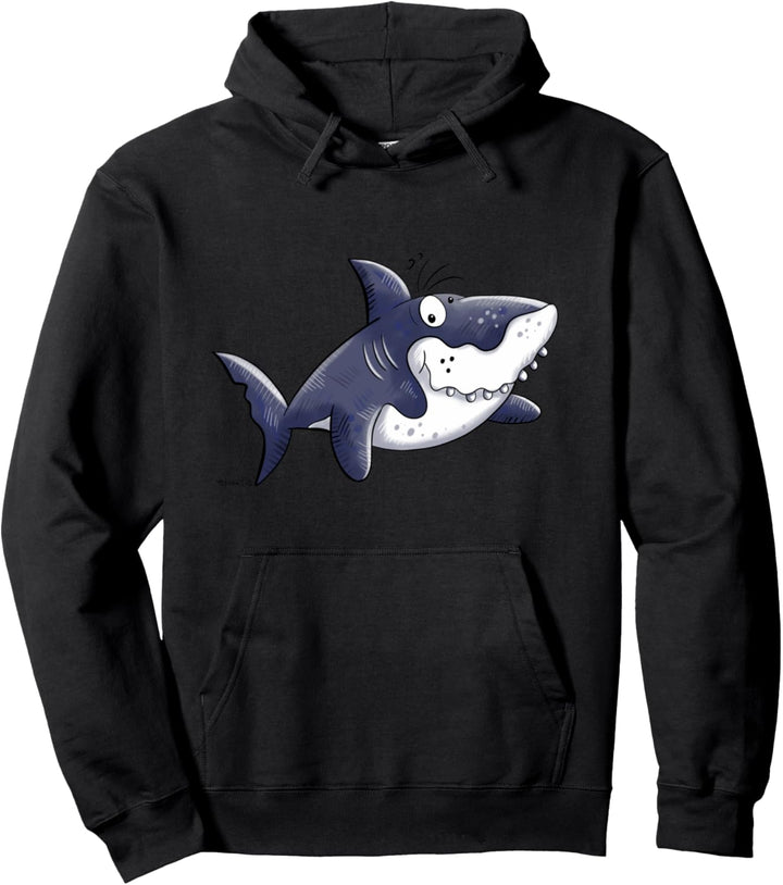 Happy Hai I Haifisch Comic I Meerestiere I Raubfisch Pullover Hoodie