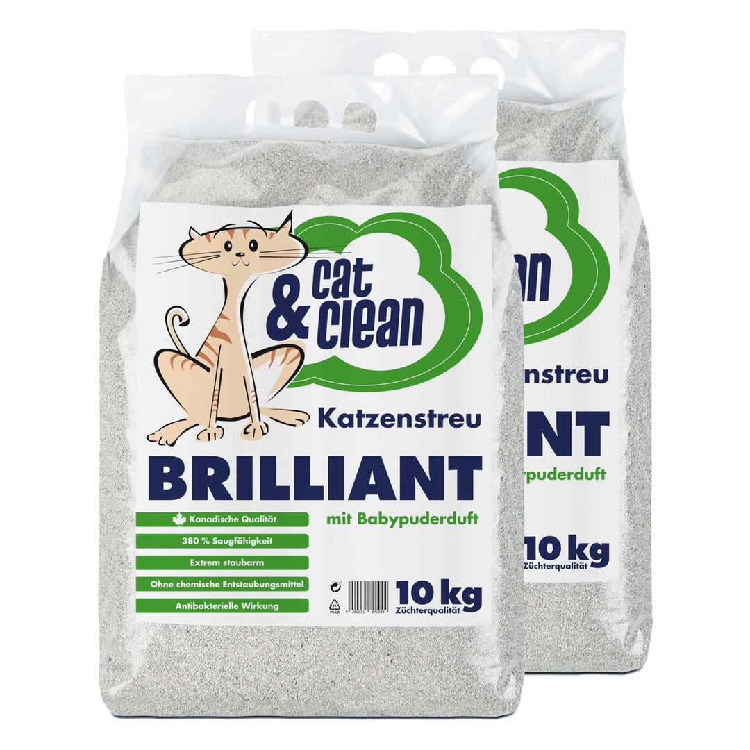 Cat & Clean Katzenstreu Der Extraklasse Klumpendes Einstreu Extrem Saugfähig Naturprodukt Aus Benton