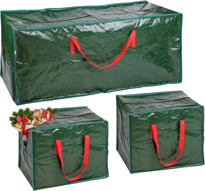 ARSUK Aufbewahrungstasche für Weihnachtsbäume, mit 2 Aufbewahrungstaschen für Weihnachtsdekorationen