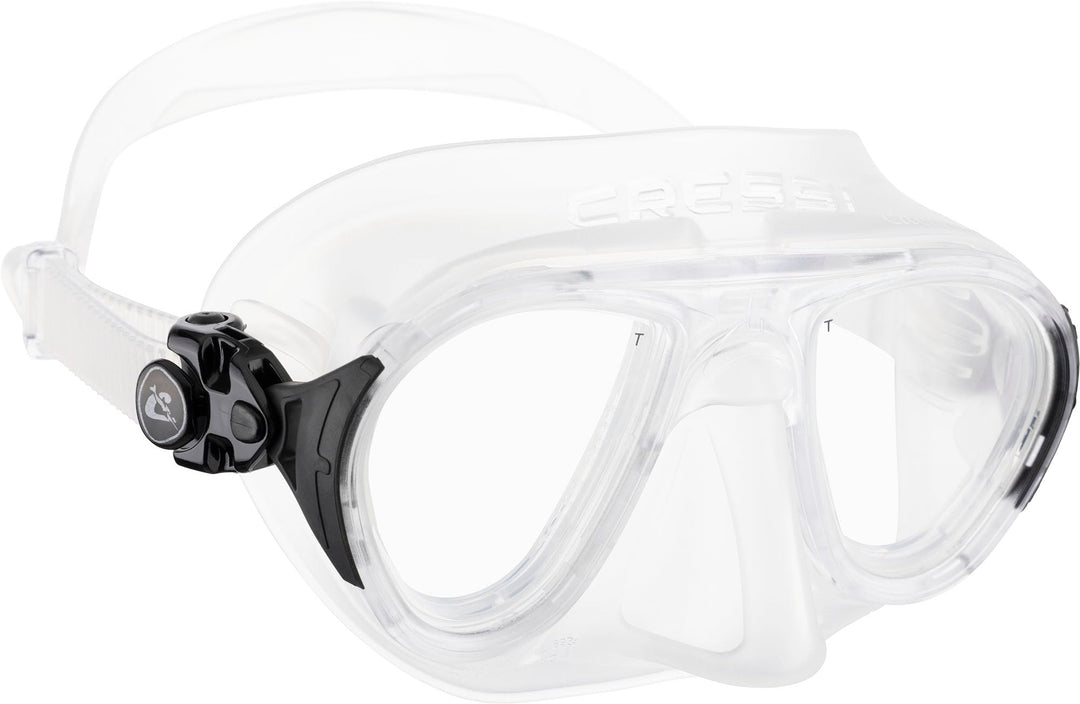 Cressi Calibro Tauchmaske Transparent/Schwarz, Transparent/Schwarz