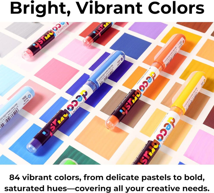 KARIN PIGMENT decobrush Pastel Colors Collection, 29C7, 12 Stück (1er Pack), Pastel Colors