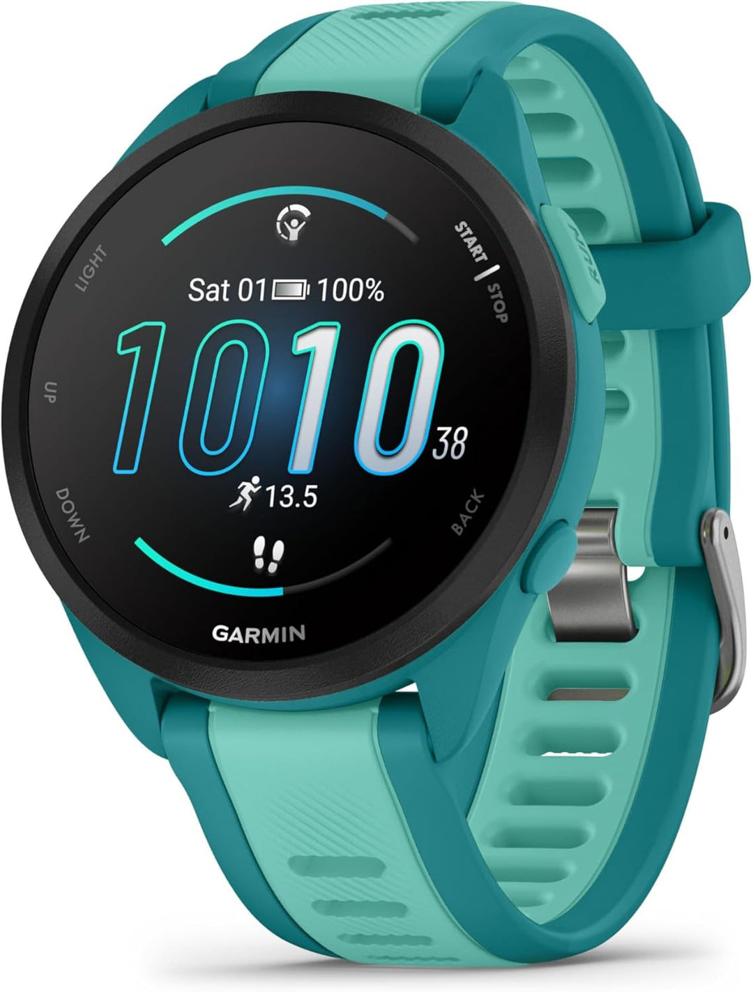 Garmin Forerunner 165 Music - leichte GPS Smartwatch zum Laufen, mit 1,2" AMOLED Touchscreen, Traini