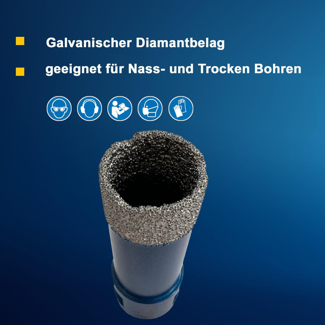 Profi Diamant Fliesenbohrer 25mm | Premium Qualität | Nutzlänge 4 cm | Winkelschleifer/Bohrmaschine