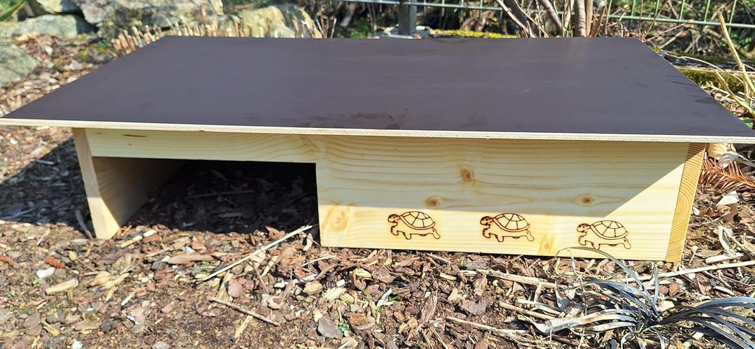Premium Schildkrötenhaus aus 20mm Vollholz (SH14) - Schildkrötenhaus Schildkrötengehege Schildkröte
