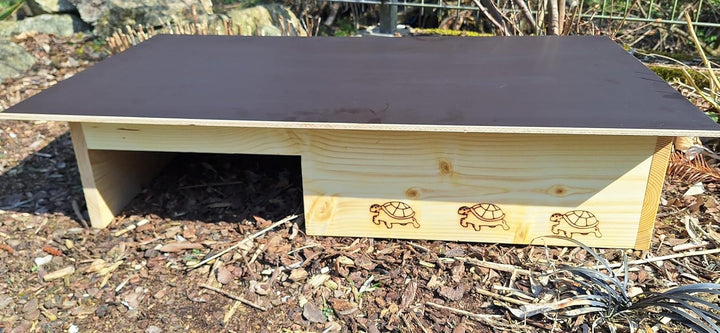 Premium Schildkrötenhaus aus 20mm Vollholz (SH14) - Schildkrötenhaus Schildkrötengehege Schildkröte