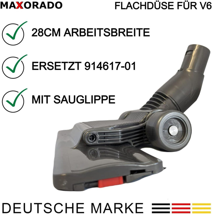 Flachdüse Flache Düse Bodendüse für Dyson V6 DC59 DC61 DC62 DC74 DC23T2 DC29 DC66 DC33c Staubsauger