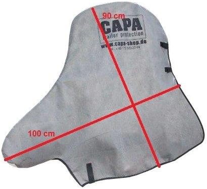CAPA Deichselschutzhaube BC-01 Grau für PKW-Anhänger – Wasserabweisende Allwetter Abdeckung für Deic