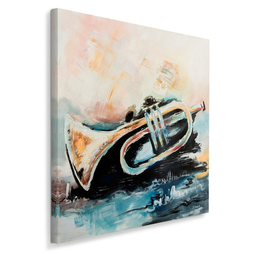 Feeby. Wandbild - 1 Teilig - 60x60 cm, Leinwand Bild Leinwandbilder Bilder Wandbilder Kunstdruck, TR