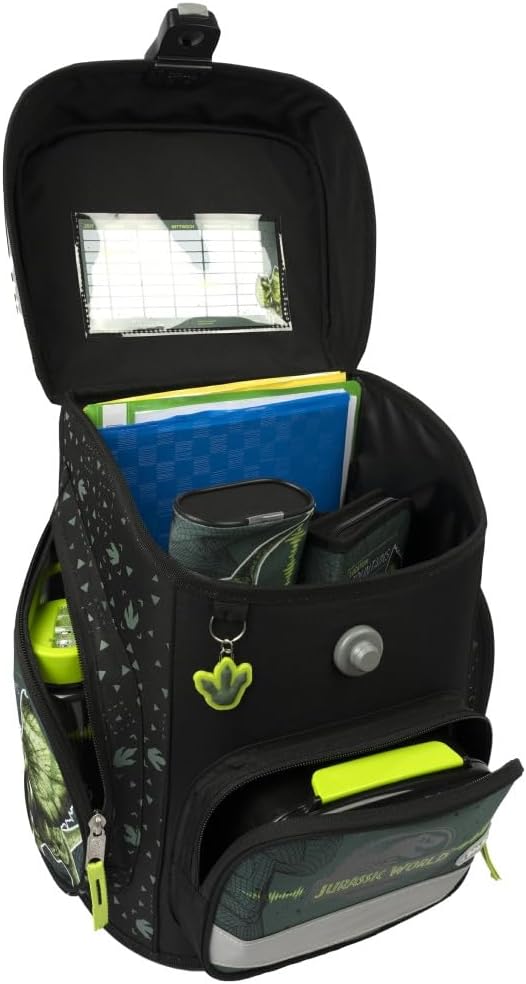 Jurassic - Dino - T-Rex Schulranzen-Set EasyFit 9tlg. mit Sporttasche, Schultüte, Brotdose und Trink