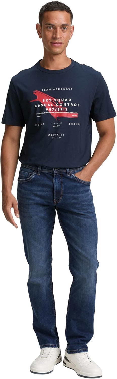 TOM TAILOR Herren Jeans 10622022 Josh Regular Slim 28W / 30L 10281 - Mid Stone Wash Denim, 28W / 30L