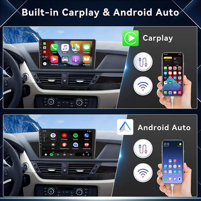 2+32G CAMECHO Android 11 Autoradio Für BMW X1 E84(2009-2016),10.1" Bildschirm Doppel Din Radio Mit C