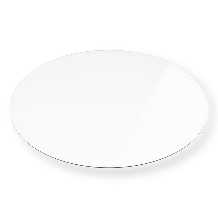 Euro Tische Glasplatte für Kaminofen rund - Glasscheibe mit 6mm ESG Sicherheitsglas - perfekt geeign