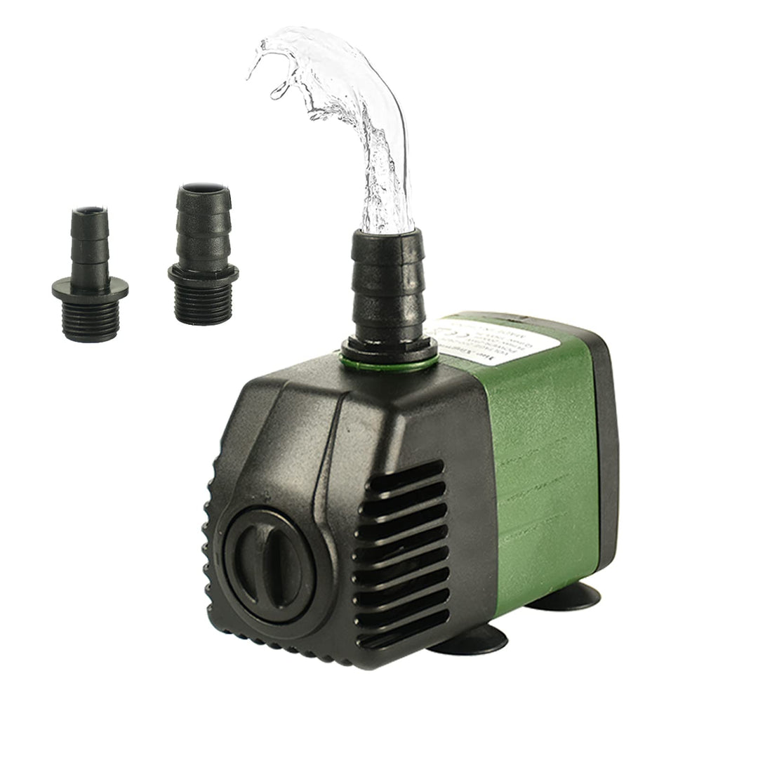 Wasserpumpe 25W 1500L/H, Wasserdicht, AolKee Klein Wasserpumpe Tauchpumpe 2 Düse für Teich Brunnen A