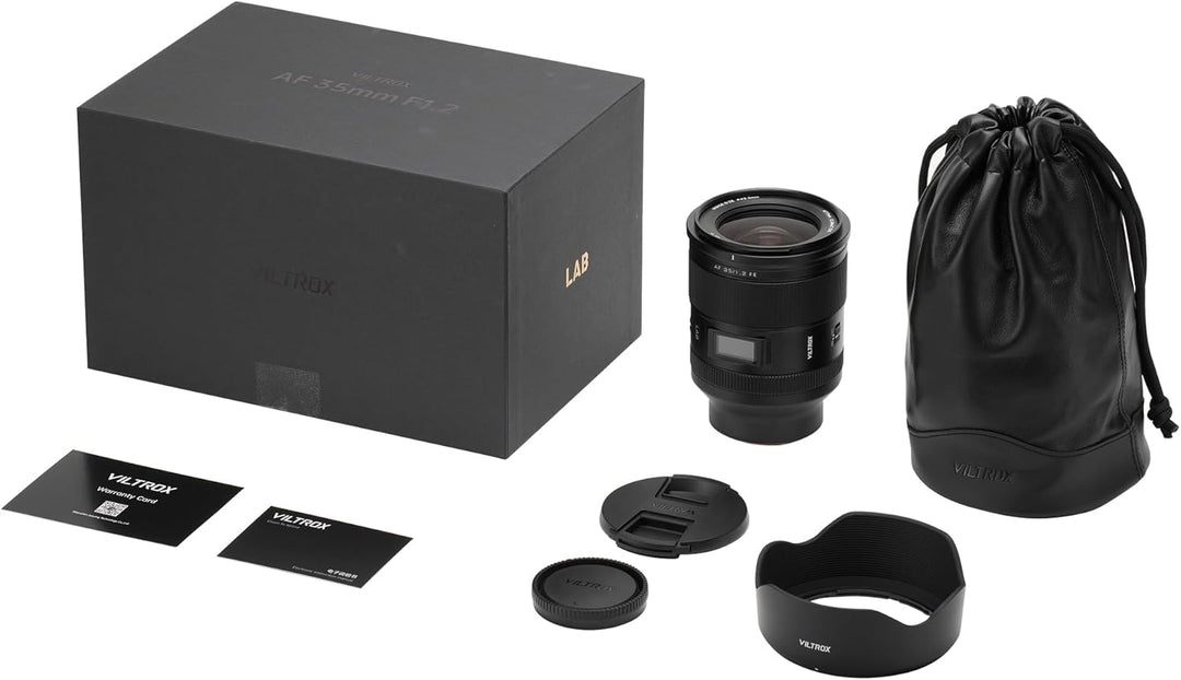 VILTROX 35mm f/1.2 FE, AF 35mm F1.2 LAB FE Objektiv für Sony e Mount, Vollformat F1.2 Prime Objektiv